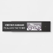 オートバイのガレージの名札 サインプレート (正面)