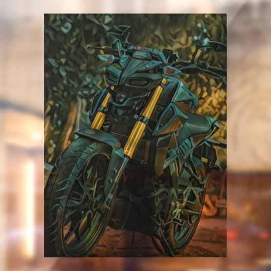 オートバイのギフト ウィンドウサイン (シート2)