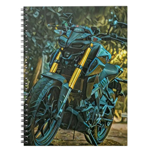 オートバイのギフト ノートブック (正面)