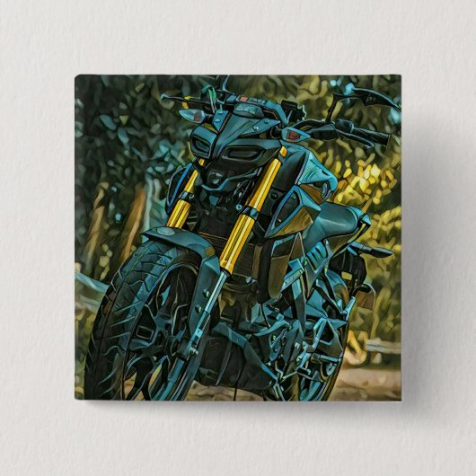 オートバイのギフト 缶バッジ (正面)