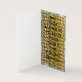 オートバイのクリスマスカードにサンタ (内部)