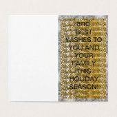 オートバイのクリスマスカードにサンタ (内部フラット)