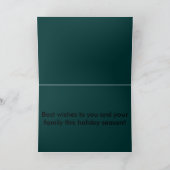 オートバイのクリスマスカードのサンタ シーズンカード (内部)