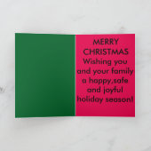 オートバイのクリスマスカードを持って下さい シーズンカード (内部)