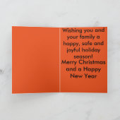 オートバイのクリスマスカード シーズンカード (内部)