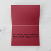 オートバイのクリスマスカード シーズンカード (内部)