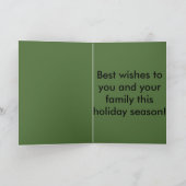 オートバイのクリスマスカード シーズンカード (内部)