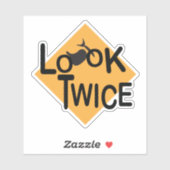 オートバイのグラフィックを2回探す シール (シート)