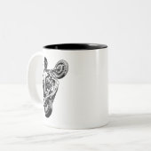 オートバイのコーヒーマグ ツートーンマグカップ (正面左)