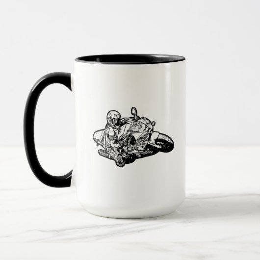 オートバイのコーヒーマグ マグカップ (左)
