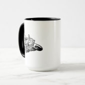 オートバイのコーヒーマグ マグカップ (正面左)