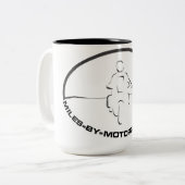 オートバイのコーヒー・マグによるマイル ツートーンマグカップ (正面左)