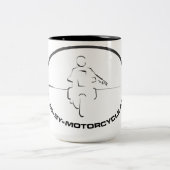 オートバイのコーヒー・マグによるマイル ツートーンマグカップ (中央)