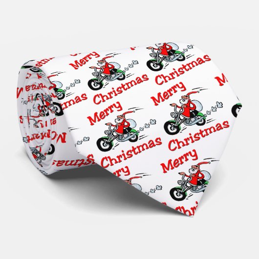 オートバイのサンタのタイ ネクタイ (ロール)