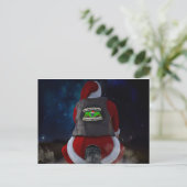 オートバイのサンタクロース シーズンポストカード (スタンド正面)