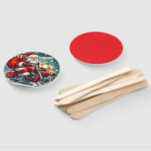オートバイのサンタ ハンドファン (組立なし)