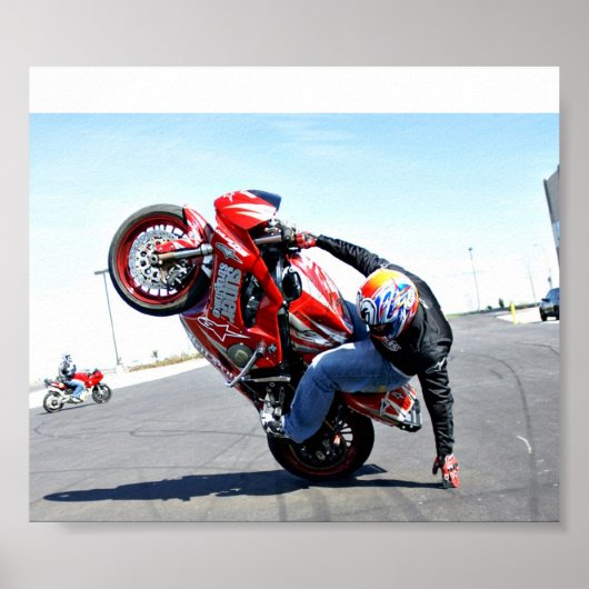 オートバイのスタント ポスター (正面)