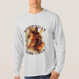 オートバイのスピードウェイレーシングトライアル – 男子Tシャツ Tシャツ