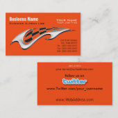 オートバイのデイヴィッドソンの名刺- Twitter 名刺 (正面/裏面)