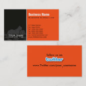 オートバイのデイヴィッドソンの名刺- Twitter 名刺 (正面/裏面)