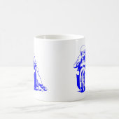 オートバイのドラッグの競争 コーヒーマグカップ (中央)