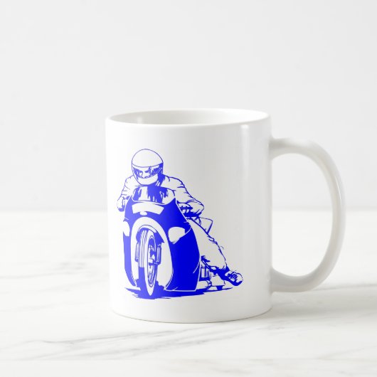 オートバイのドラッグの競争 コーヒーマグカップ (右)