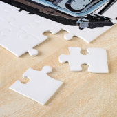 オートバイのバイクのバイクもしくは自転車に乗る人 ジグソーパズル (側面)