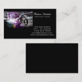 オートバイのバイクもしくは自転車に乗る人を競争させる土のサイクリングのモトクロス 名刺 (正面/裏面)