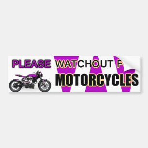 オートバイのバンパーステッカーのためのWATCHOUT バンパーステッカー