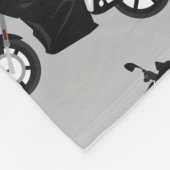 オートバイのパタカスタマイズーン名 フリースブランケット (角)