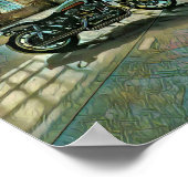 オートバイのプレゼント ポスター (角)