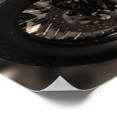 オートバイのポスターに載った女性 ポスター (角)