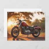 オートバイのポストカード ポストカード (正面/裏面)