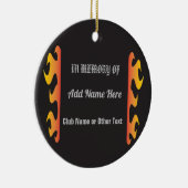 オートバイのメモリの献上品 セラミックオーナメント (右)