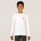 オートバイのヨガのスポーツTekの長袖のTシャツ Tシャツ (正面フル)