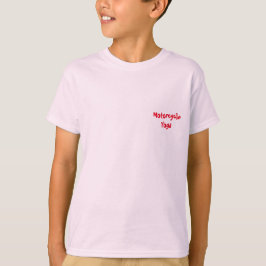 オートバイのヨガの基本的な信号器のTシャツ Tシャツ