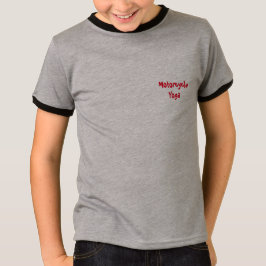 オートバイのヨガの基本的な信号器のTシャツ Tシャツ