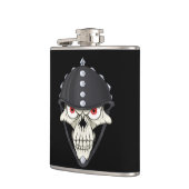 オートバイのライダーのためのバイクもしくは自転車に乗る人のヘルメットのスカルのデザイン フラスク (左)