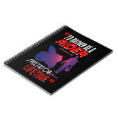 オートバイのライダーの生活：乗る、見ない ノートブック (左側)