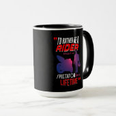 オートバイのライダーの生活：乗る、見ない マグカップ (正面右)