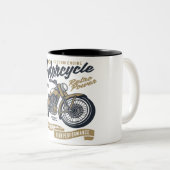 オートバイのレトロ電力 ツートーンマグカップ (正面右)