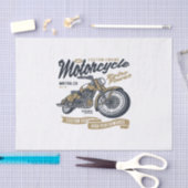 オートバイのレトロ電力 薄葉紙 (クラフト)