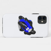 オートバイのレーサー Case-Mate iPhoneケース (裏面(横))