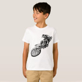 オートバイのレーサー Tシャツ (正面フル)