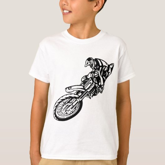 オートバイのレーサー Tシャツ (正面)