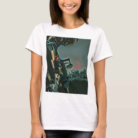オートバイのレース愛好家のギフト Tシャツ (正面)
