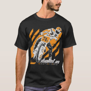 オートバイのワイシャツを競争させる平らなトラック Tシャツ
