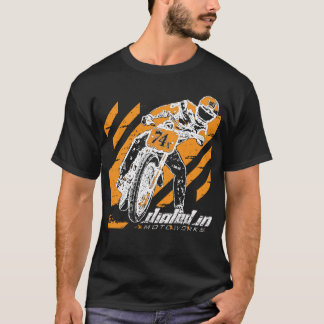 オートバイのワイシャツを競争させる平らなトラック Tシャツ