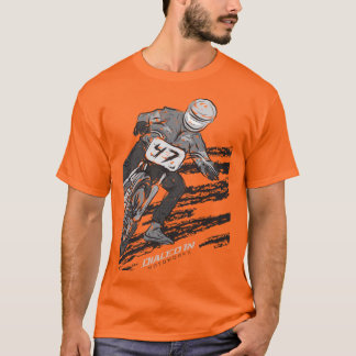 オートバイのワイシャツを競争させる平らなトラック Tシャツ