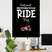 オートバイの乗り日の看板ポスター ポスター (ホームオフィス)